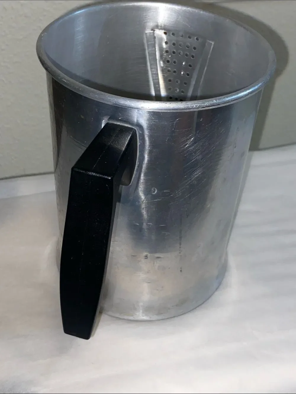 Mirro 9 Cup Stove Top Percolator Replacement Port Pot Aluminum Black Handle